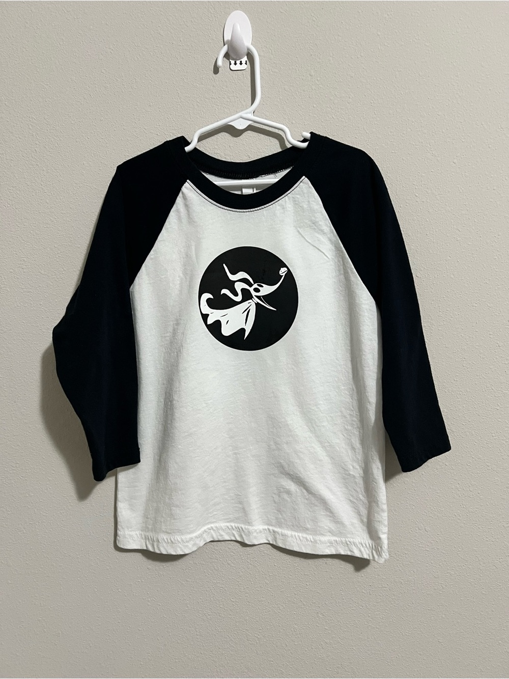 Next Level Apparel Black & White Raglan Tee with Graphic